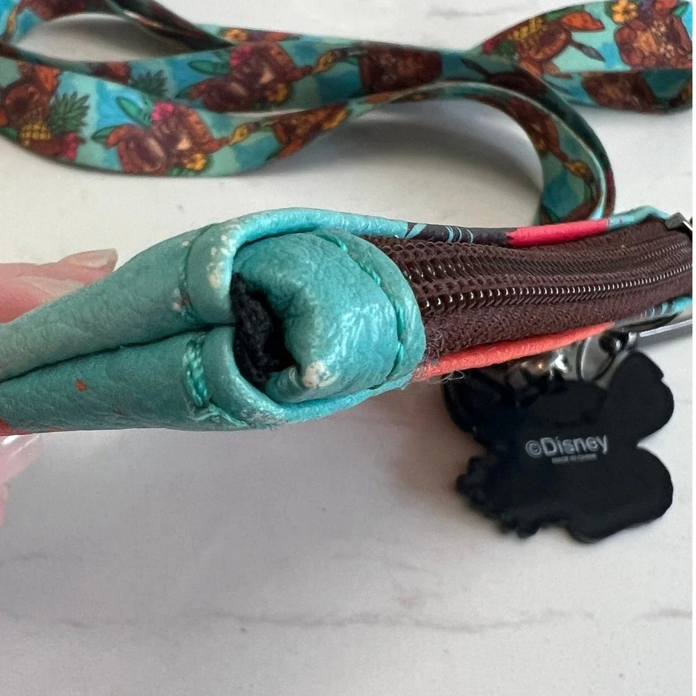 Loungefly Wallet Disney Stitch Lanyard ID Holder Coin Purse Travel‎ Keychain